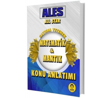 Tasarı Yayınları 2025 ALES All Star Sayısal Yetenek Matematik Mantık Konu Anlatımı