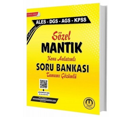 Tasarı Yayınları ALES DGS KPSS MEB-AGS Sözel Mantık Konu Anlatımlı Soru Bankası Çözümlü