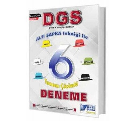 Altı Şapka Yayınları DGS Altı Şapka 6 Çözümlü Deneme