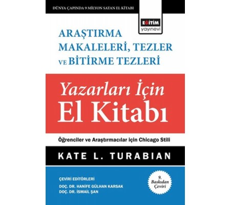 Araştırma Makaleleri, Tezler Ve Bitirme Tezleri Yazarları İçin El Kitabı