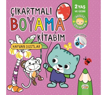 Çıkartmalı Boyama Kitabım Hayvan Dostlar