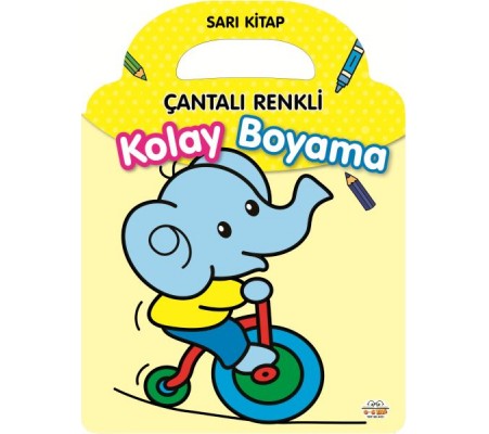 Çantalı Renkli Kolay Boyama- Sarı Kitap Çantalı Renkli Kolay Boyama- Sarı Kitap