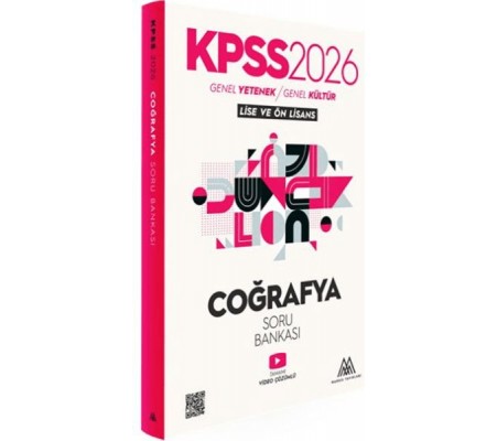 KPSS Coğrafya Soru Bankası 2026