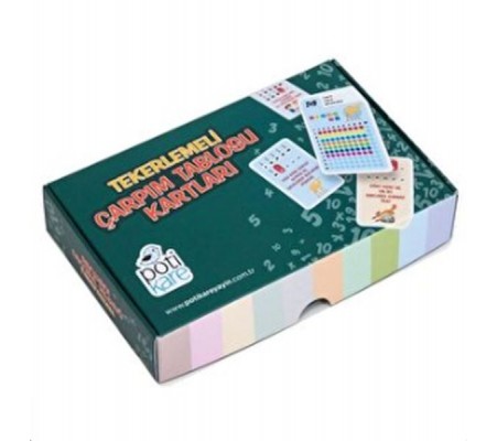 Tekerlemeli Çarpım Tablosu Kartları Tekerlemeli Çarpım Tablosu Kartları