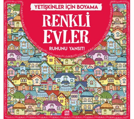 Renkli Evler - Yetişkinler İçin Boyama