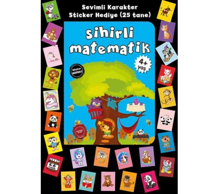 Stickerlı 4+ Yaş Sihirli Matematik Stickerlı 4+ Yaş Sihirli Matematik