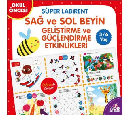 Sağ-Sol Beyin Geliştirme ve Güçlendirme Etkinlikleri - Süper Labirent