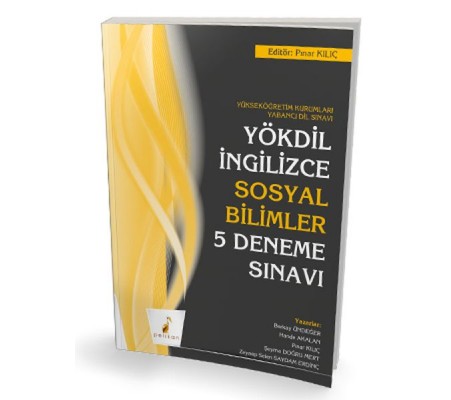 Pelikan YÖKDİL İngilizce Sosyal Bilimler 5 Deneme Sınavı