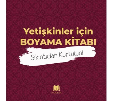 Yetişkinler İçin Boyama Kitabı-Mandala