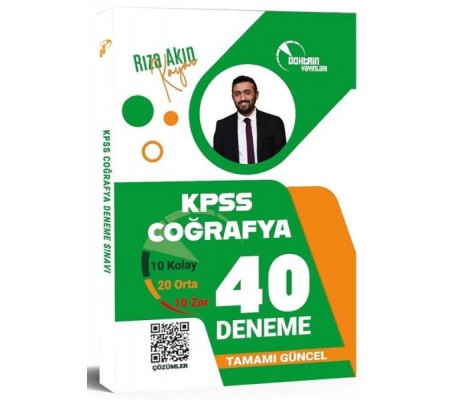 Doktrin KPSS Coğrafya 40 Deneme Çözümlü