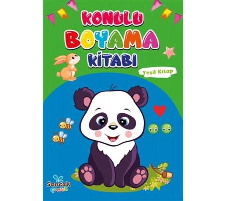 Konulu Boyama Kitabı - Yeşil Kitap