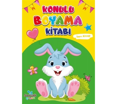 Konulu Boyama Kitabı - Sarı Kitap