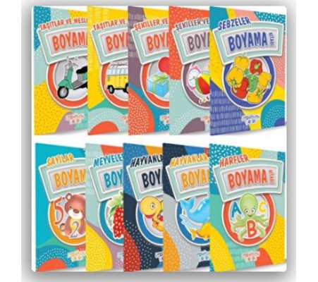 Boyama Kitapları (10 Kitap Takım) Boyama Kitapları (10 Kitap Takım)