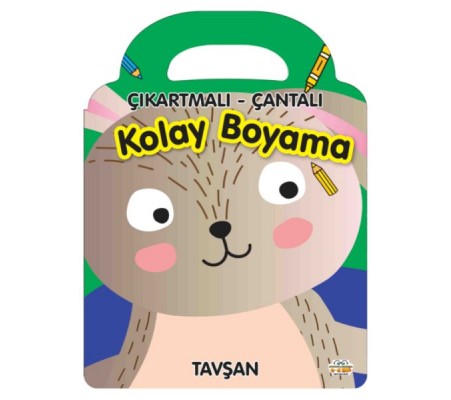 Tavşan - Çıkartmalı-Çantalı Kolay Boyama