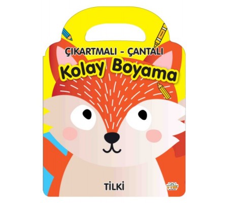 Tilki - Çıkartmalı-Çantalı Kolay Boyama