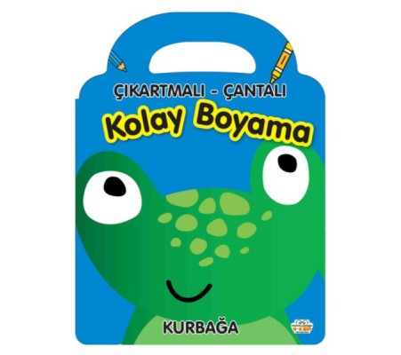 Kurbağa - Çıkartmalı-Çantalı Kolay Boyama