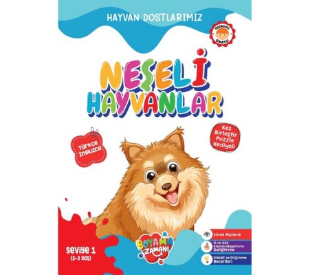 Hayvan Dostlarımız - Neşeli Hayvanlar Seviye 1 (2-3 Yaş) Hayvan Dostlarımız - Neşeli Hayvanlar Seviye 1 (2-3 Yaş)