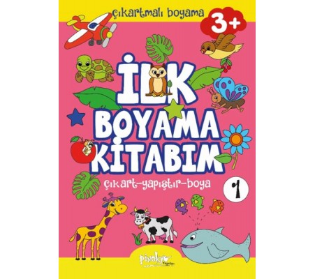 Çıkartmalı İlk Boyama Kitabım 3+ Yaş-1