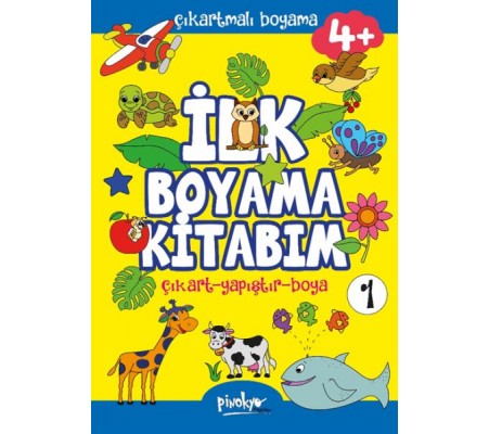Çıkartmalı İlk Boyama Kitabım 4+ Yaş-1