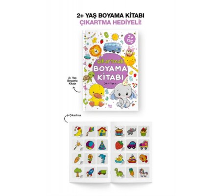 Çıkartmalı Boyama Kitabı  2 Yaş +