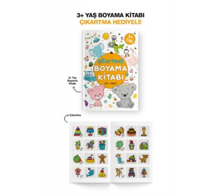 Çıkartmalı Boyama Kitabı  3 Yaş +