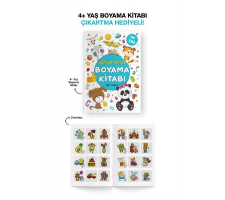 Çıkartmalı Boyama Kitabı  4 Yaş +