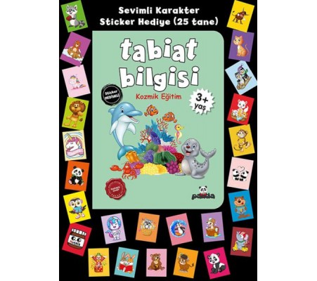 Stickerlı 3+ Yaş Tabiat Bilgisi (Kozmik Eğitim) Stickerlı 3+ Yaş Tabiat Bilgisi (Kozmik Eğitim)