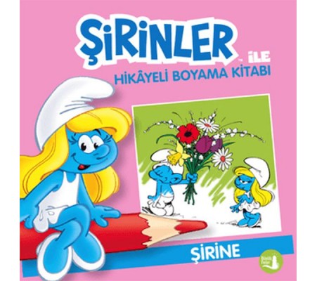 Şirinler İle Hikaye Boyama Kitabı - Şirine Şirinler İle Hikaye Boyama Kitabı - Şirine