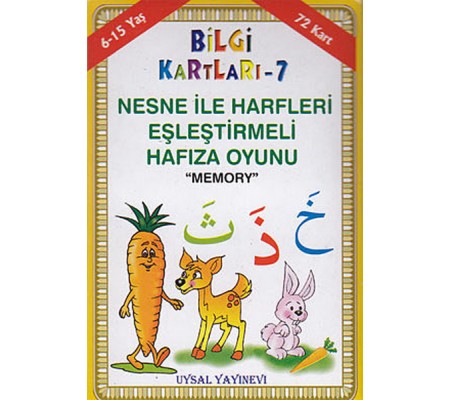 Bilgi Kartları 7 - Nesne İle Harfleri Eşleştirmeli Hafıza Oyunu (Memory)