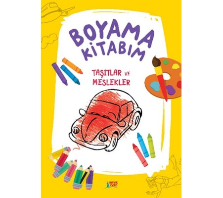 Boyama Kitabım- Taşıtlar Ve Meslekler