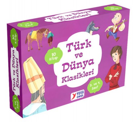 3. ve 4. Sınıflar için Türk ve Dünya Klasikleri (10 Kitap)