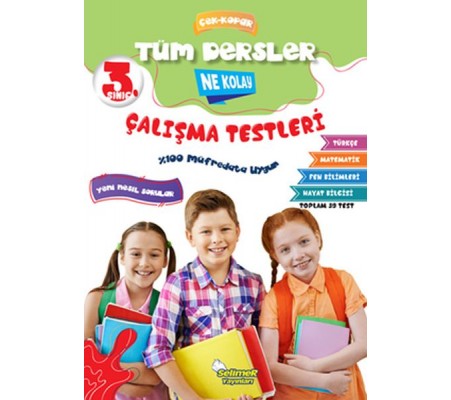3. Sınıf Tüm Dersler Çek-Kopar Ne Kolay Çalışma Testleri 3. Sınıf Tüm Dersler Çek-Kopar Ne Kolay Çalışma Testleri