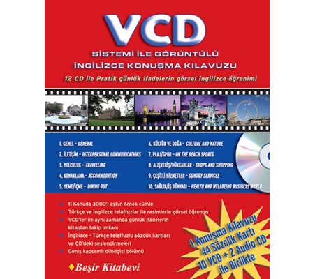 VCD Sistemi ile Görüntülü İngilizce Konuşma Kılavuzu (12 CD ile)