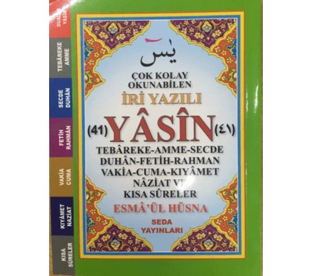 Çok Kolay Okunabilen İri Yazılı 41 Yasin (Çanto Boy, Kod: 165)